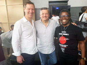 South African director Mandla Dube, whose film Kalushi is presently playing on Netflix, met in  Johannesburg  with Ted Sarandon and David Kosse, content officers of Netflix, talking about his upcoming dramatic action feature on Yasuke film
